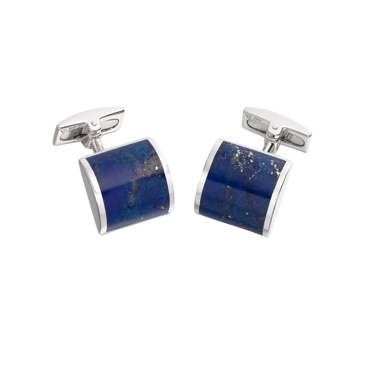 'HOXTON LONDON' MEN'S STERLING SILVER & LAPIS LAZULI CUFFLINKS