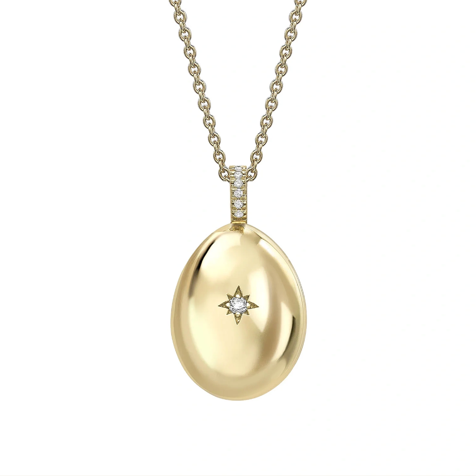 I Love You Egg Pendant